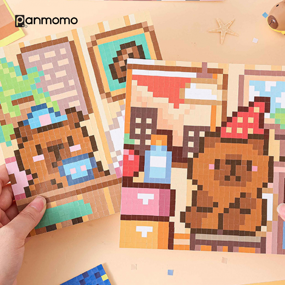 Capybara DIY Pixel Sticker | panmomo.com