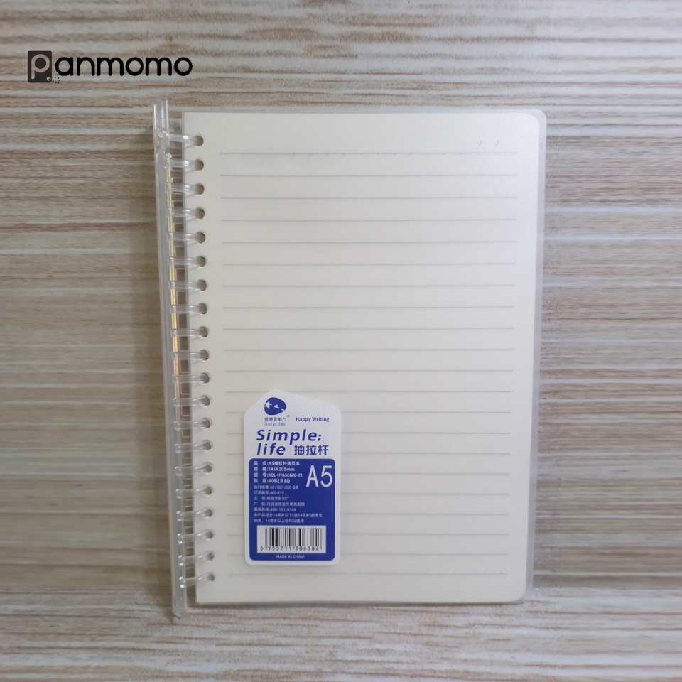 File Type Notebook Simple Life FIle Binder Notebook A5 | panmomo.com