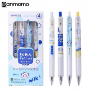 4 Pcs Cows Milk Gel Ink Pen