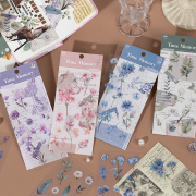 Time Memory Flower PET Diary Deco Stickers