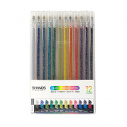 Glitter Highlight Shiny Gel Ink Pen Set 12pcs
