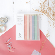 Color Studio Pastel Highlighter Pen Set 6pc