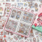 Happy Day Cream Rabbit Deco Stickers Collection Box Set
