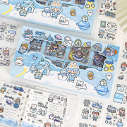 Blue Icy Castle Deco Stickers Collection Box Set