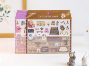 Cat Coffee Shop Diary Deco Stickers