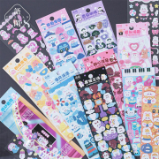 Glitter Bear and Bunny Diary Deco Stickers