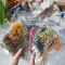 Dried Flowers Bookmark Flake Stickers Set