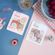 Party Peach Sweet Flake Stickers Set